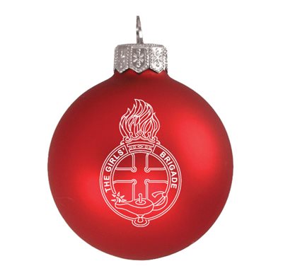 GB Red Christmas Bauble
