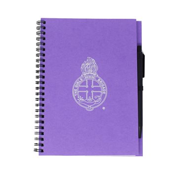 A5 Purple Notebook & Pen