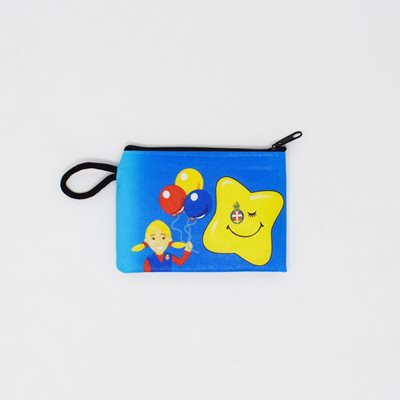 Blue Purse With Smiley (Smiley logo)