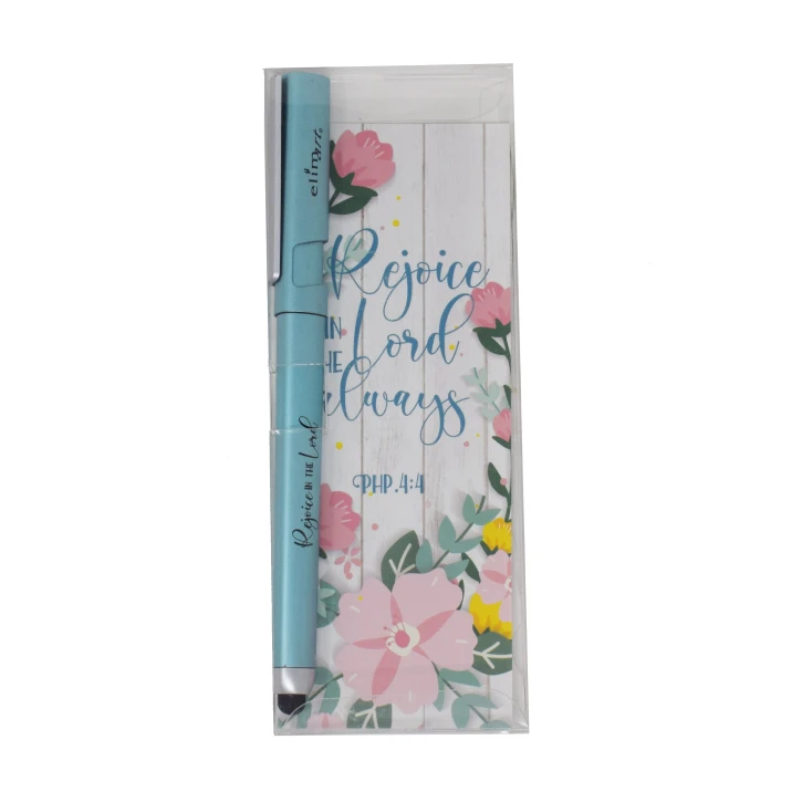 Gel Pen & Bookmark Rejoice In The Lord
