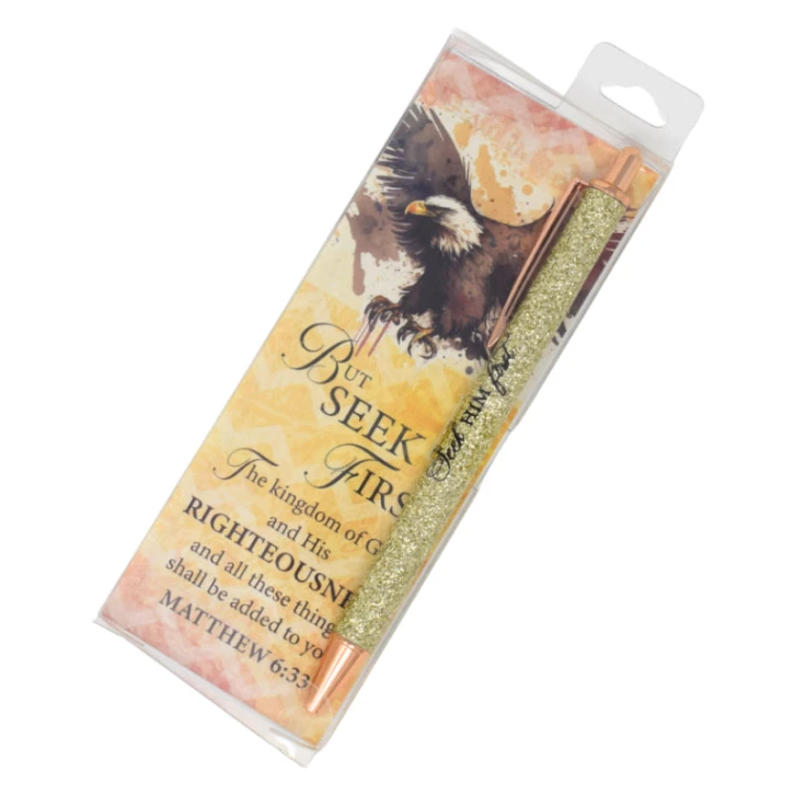 Gel Pen & Bookmark Seek Him First