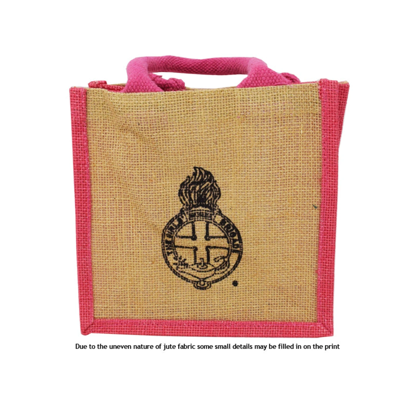 Mini Pink Jute Bag