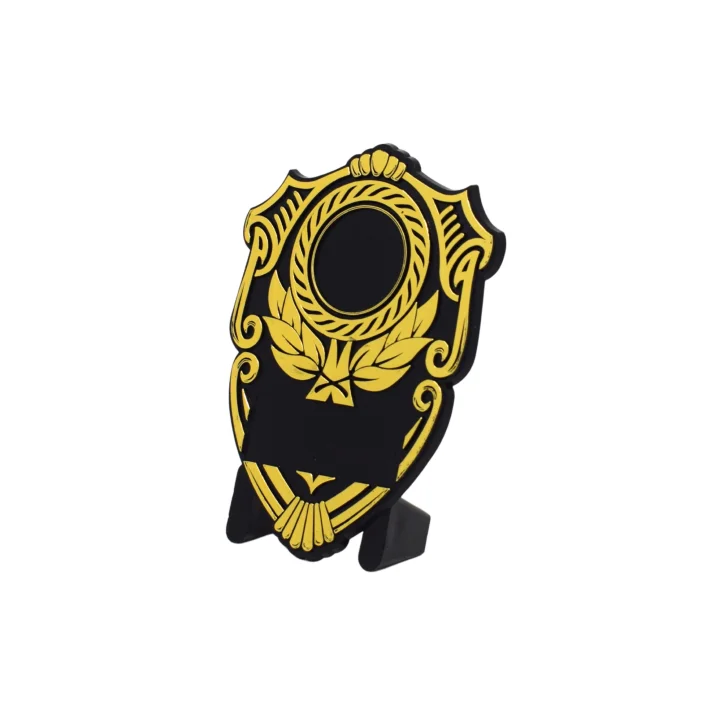 Gold Shield Plaque 10cm