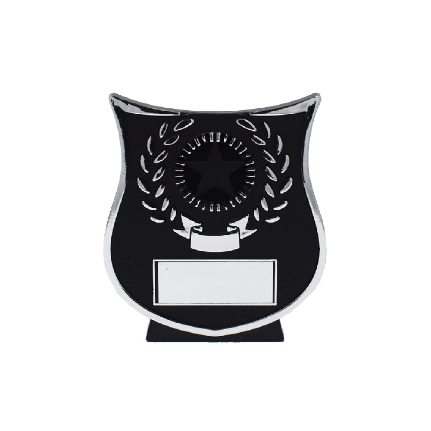Silver Curve Plaque 10cm (PP108S)