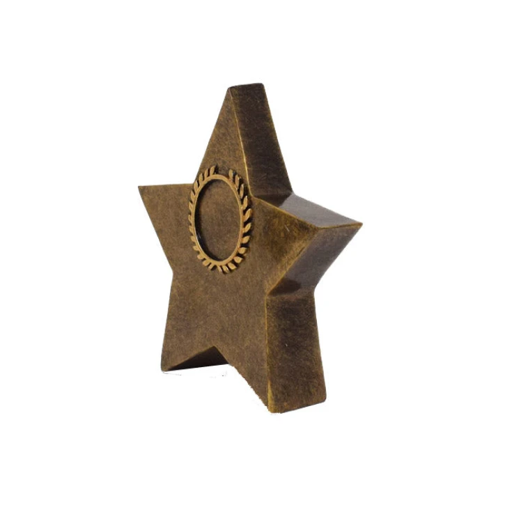 Gold Standing Star Trophy 10.5cm