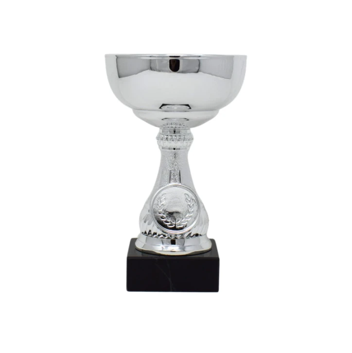 Silver Trophy Cup With Black Base 13.5cm