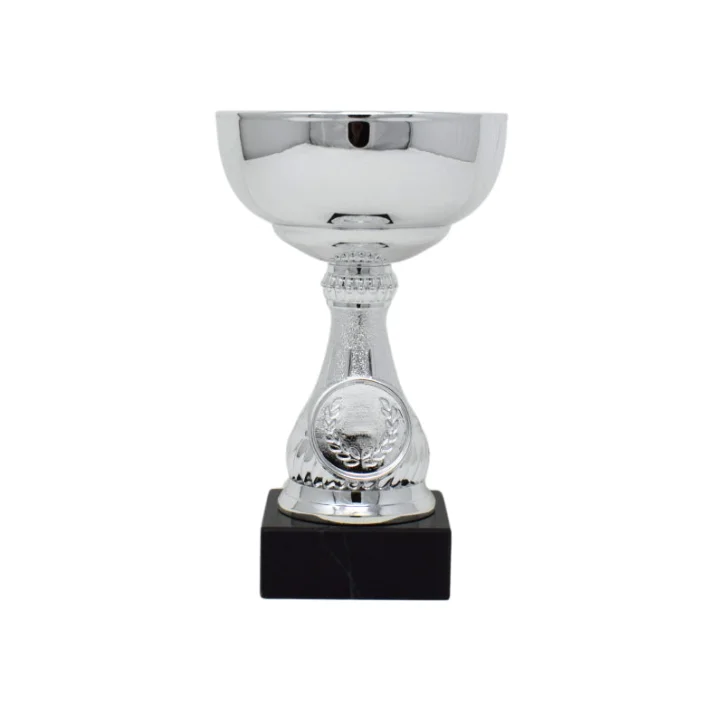 Silver Trophy Cup With Black Base 13.5cm