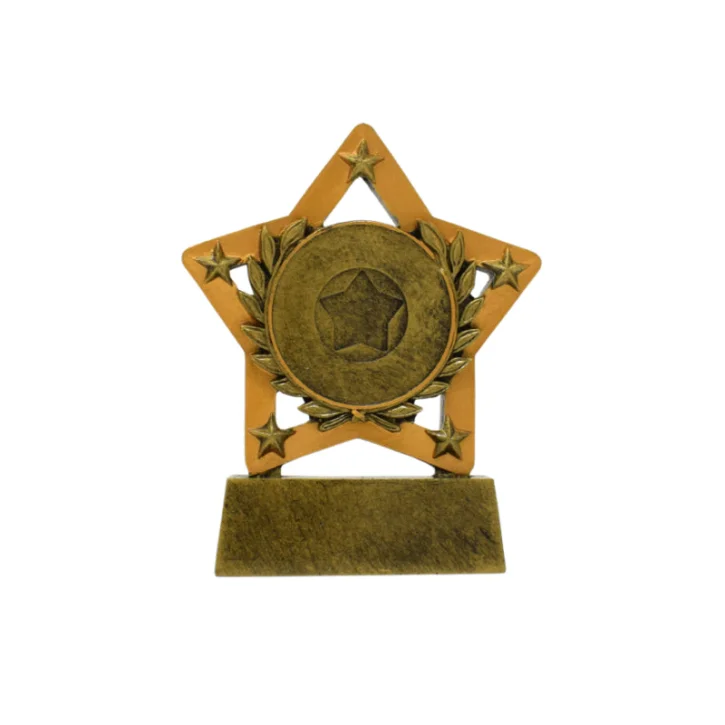 Gold Star Award Trophy 12.5cm