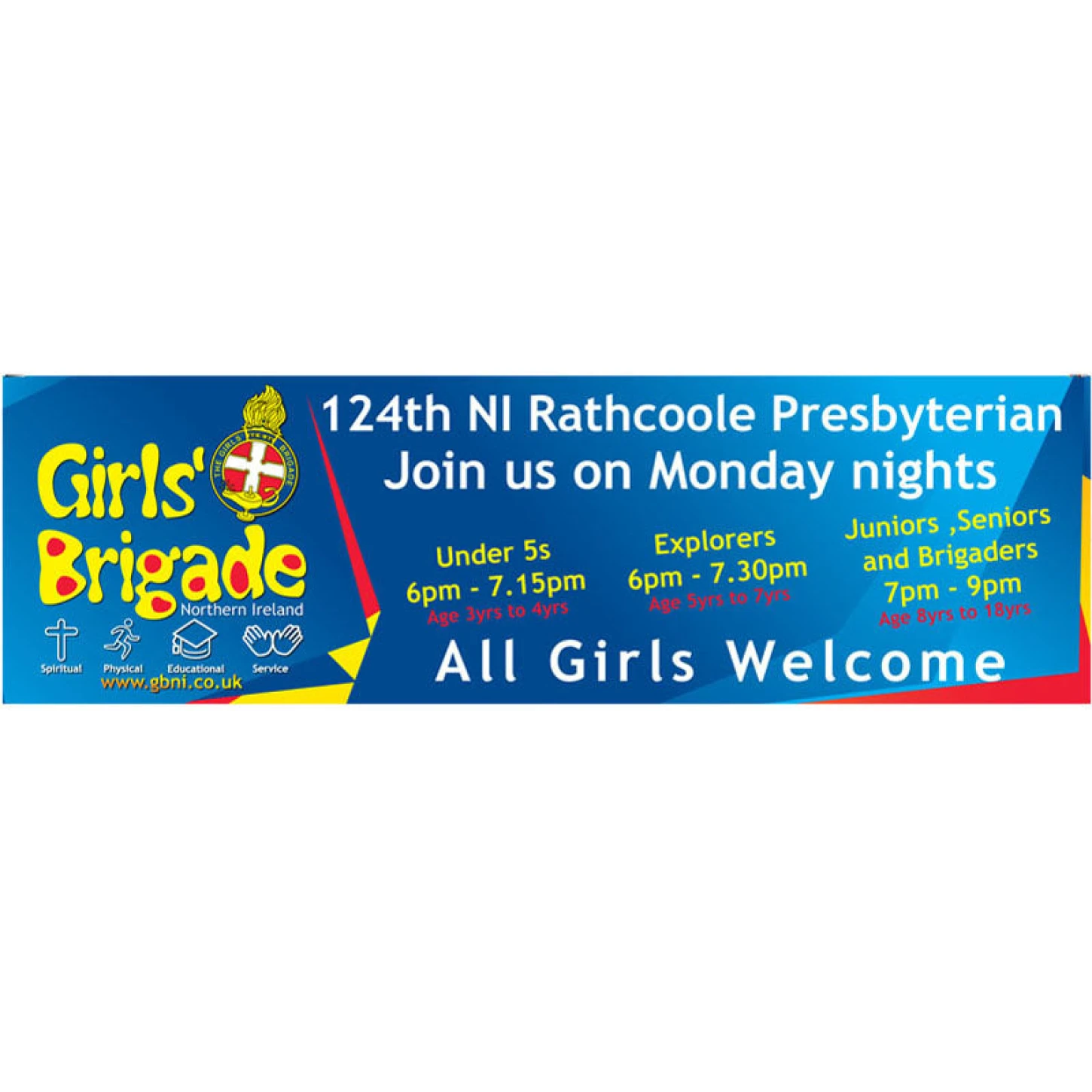 Large PVC banner (3m x 0.9m)