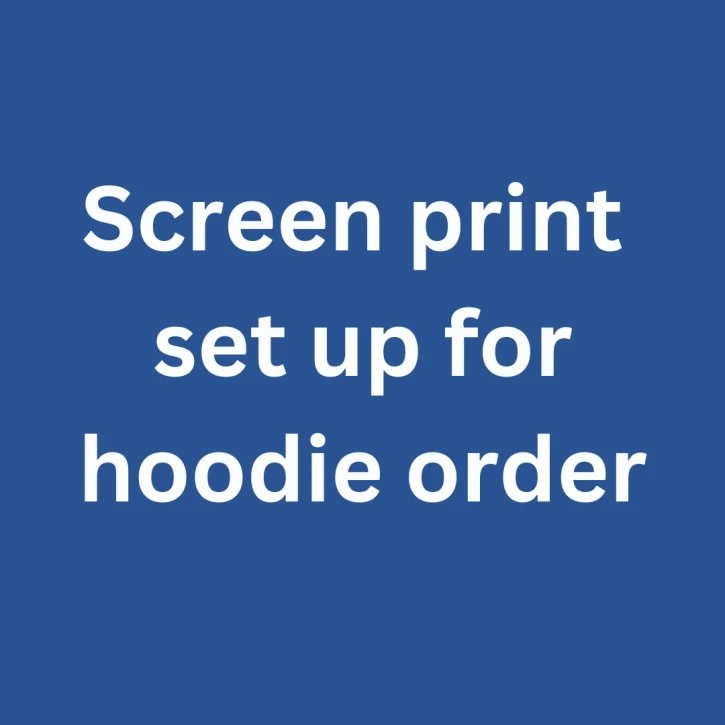 Screen Print Set Up For Hoodie Order