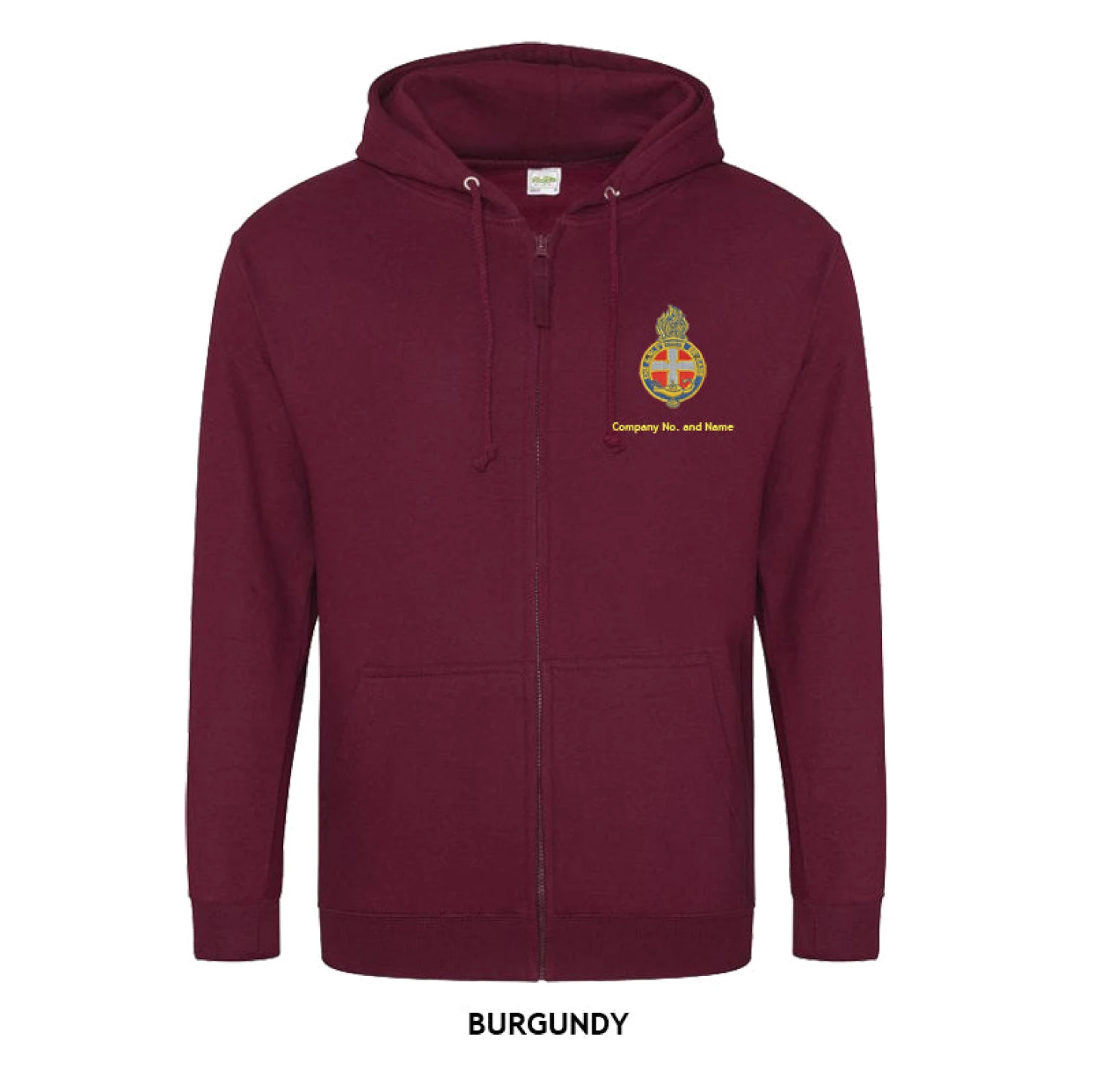 Zipped Hoodie With GB Crest